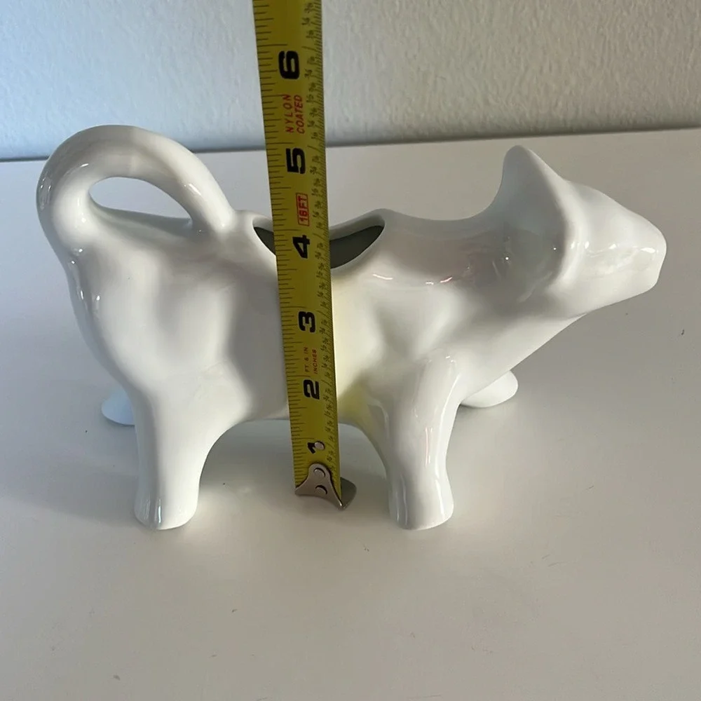 Fitz and Floyd Everyday‎ White Porcelain Cow Creamer